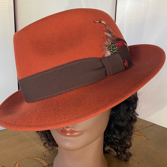 Mayser rust colored wool fedora - Picture 5 of 5